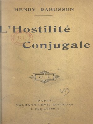 cover image of L'hostilité conjugale